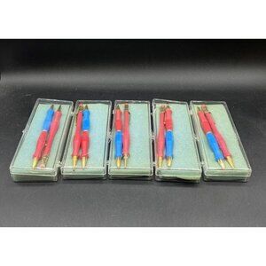 ZANER-BLOSER Mechanical Pencils Pens & Case 10 Vintage